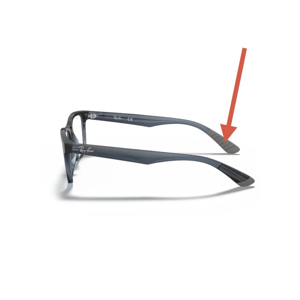 Ray Ban RX 7025 RB7025 Eyeglasses GRAY Replacement Temple Tip Ends 1 -Pair 53mm